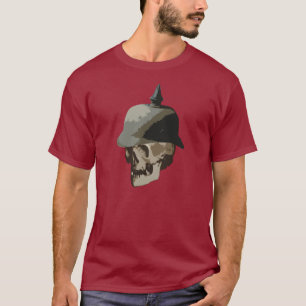 World War 1 Helmet  with skull T-Shirt
