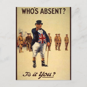 World War 1 John Bull Postcard
