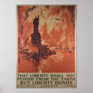 World War 1 Liberty Bonds Advertisement Poster