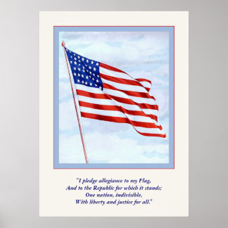 World War 1 Pledge Of Allegiance ~ Vintage Poster