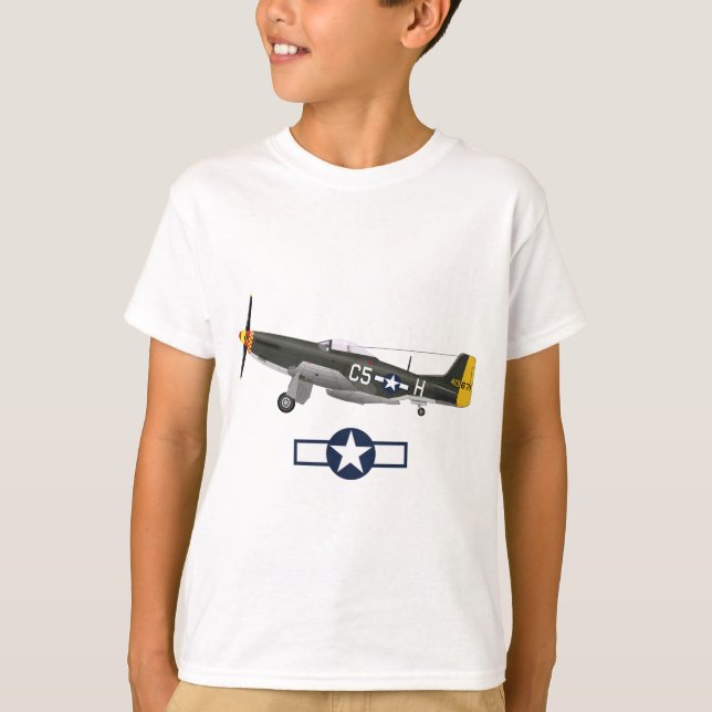 World War 2 American Aeroplanes T-Shirt (Front)