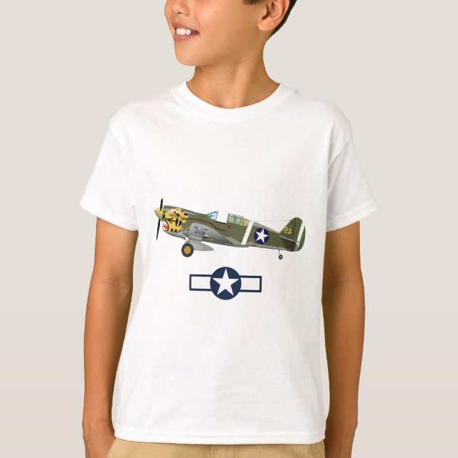 World War 2 American Aeroplanes T-Shirt (Front)