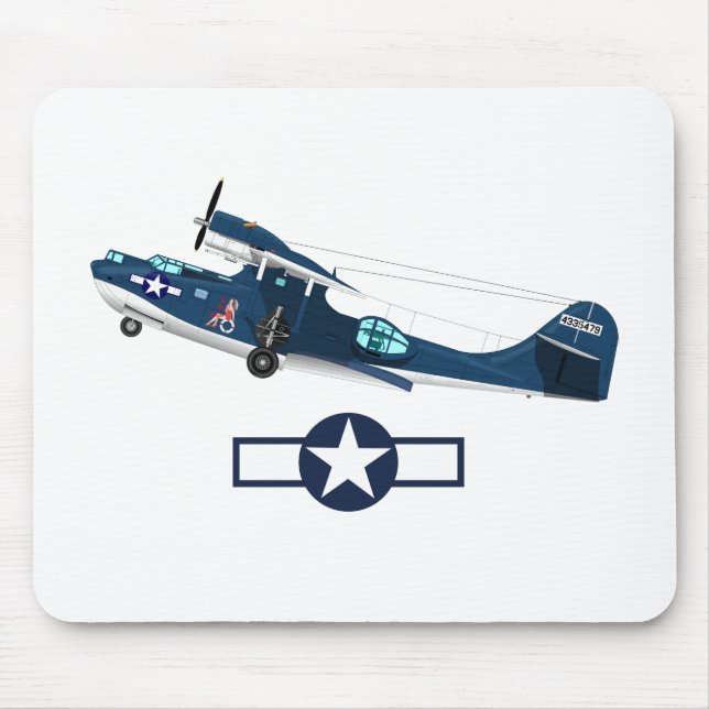 World War 2 American Airplanes Mouse Mat (Front)