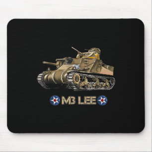 World War 2 American Medium Tank M3 Lee Mouse Mat