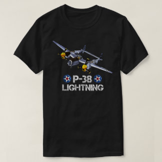 World War 2 American P-38 Lightning Fighter Airpla T-Shirt