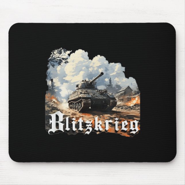 World War 2 Blitzkrieg  Mouse Mat (Front)