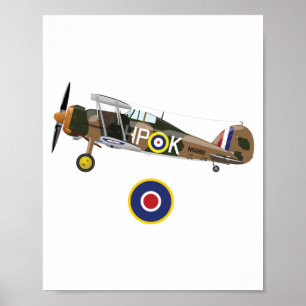 World War 2 British Aeroplanes Poster