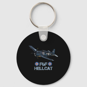 World War 2 F6f Hellcat Fighter Aeroplane Key Ring