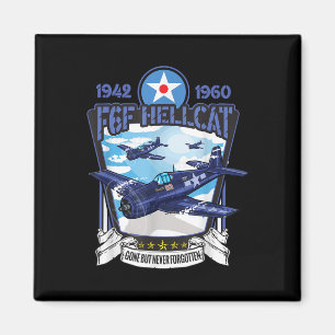 World War 2 F6f Hellcat Fighter Aeroplane Magnet