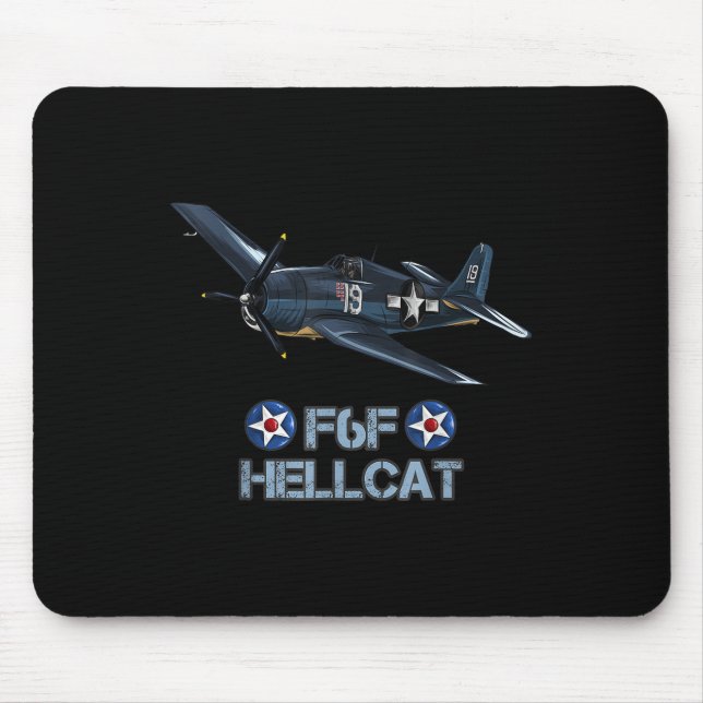 World War 2 F6f Hellcat Fighter Aeroplane  Mouse Mat (Front)