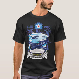 World War 2 F6f Hellcat Fighter Aeroplane  T-Shirt