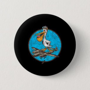 World War 2 Fighter Pilot Patch For Wwii P-38 Vete 6 Cm Round Badge