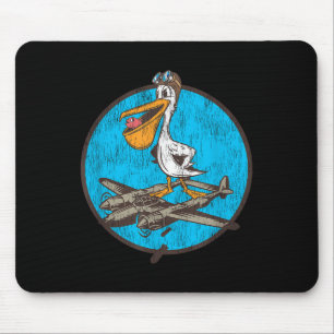 World War 2 Fighter Pilot Patch For Wwii P-38 Vete Mouse Mat