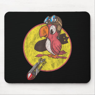 World War 2 Fighter Pilot Patch For Wwii Veterans Mouse Mat