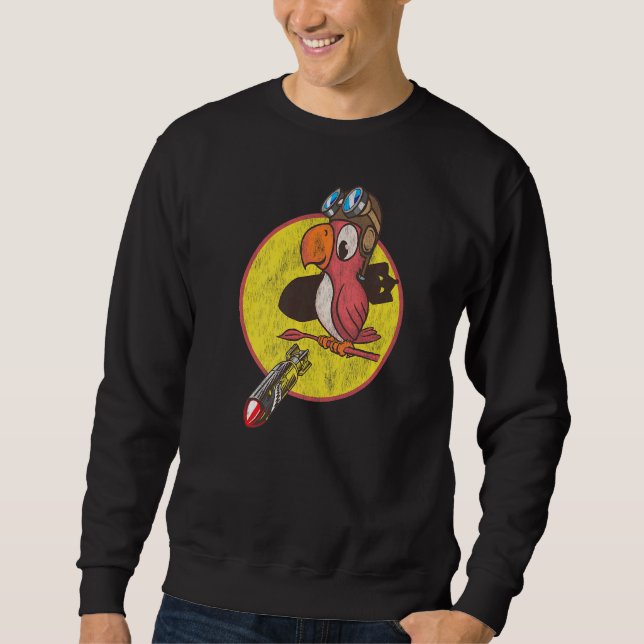 World War 2 Fighter Pilot Patch for WWII Veterans Sweatshirt (Front)