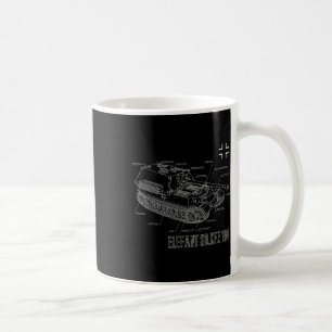 World War 2 German Anti Tank Destroyer Elefant Blu Coffee Mug