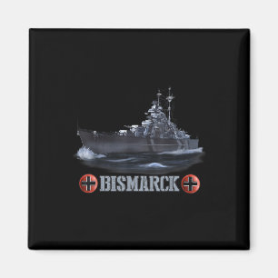 World War 2 German Battleship Bismarck  Magnet