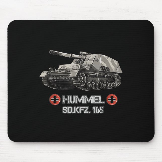 World War 2 German Self Propelled Artillery Hummel Mouse Mat (Front)