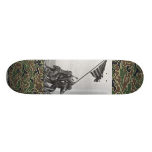 world war 2 Iwo Jima marines skate deck