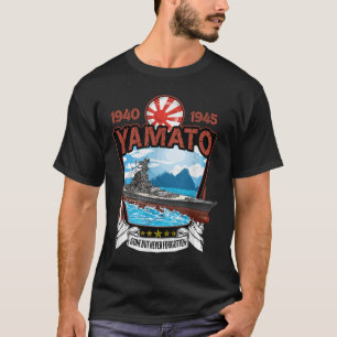 World War 2 Military Japanese Battleship Yamato  T-Shirt