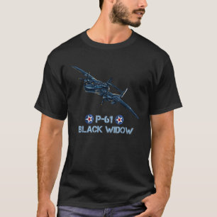 World War 2 P61 Black Widow Fighter Aeroplane T-Shirt