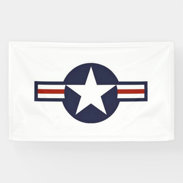 World War 2 USAF Aircraft Insignia Banner (Horizontal)
