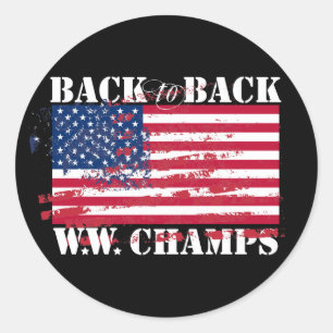World War Champions Classic Round Sticker