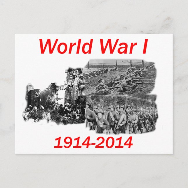 World War I (1914-2014) Postcard (Front)