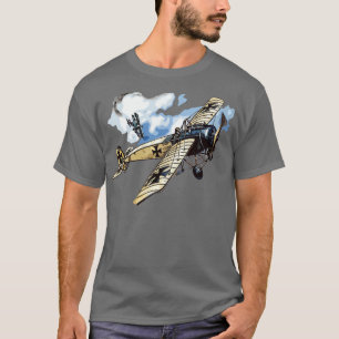 World War I Aerial Combat German Biplane  T-Shirt