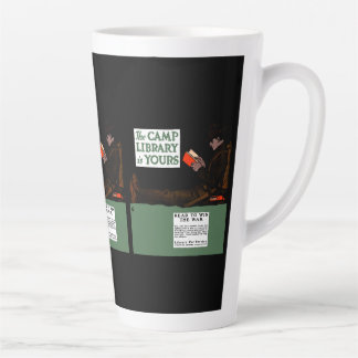 World War I Camp Library 1917 Military  Latte Mug