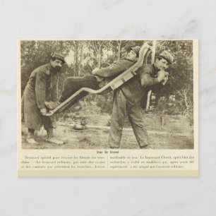 World War I,  France, Transporting the wounded Postcard