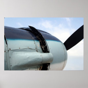 World War II Bomber Engine Poster