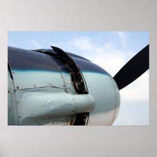 World War II Bomber Engine Poster