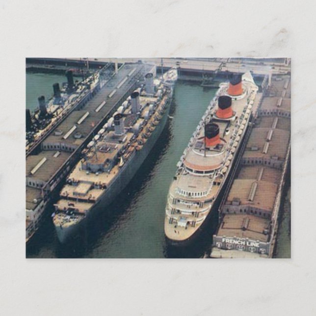 World War II Colour Postcard RMS Queen Mary (Front)