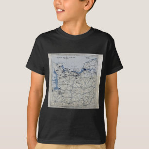 World War II D-Day Map June 6, 1944 T-Shirt