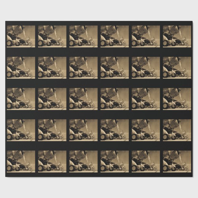 World War II Douglas SBD Dauntless Bomber Planes Wrapping Paper (Seam)