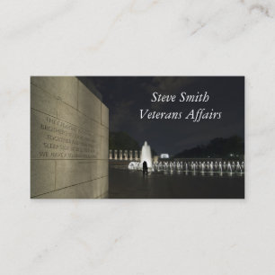 World War II Memorial Business Card