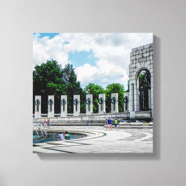 World War II Memorial -- Canvas Art (Front)