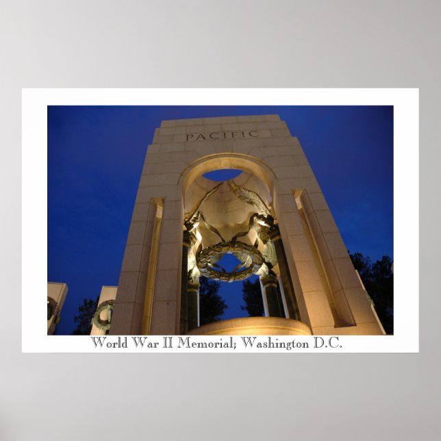 World War II Memorial Pacific Theatre Poster (Front)