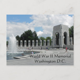 World War II Memorial Postcard