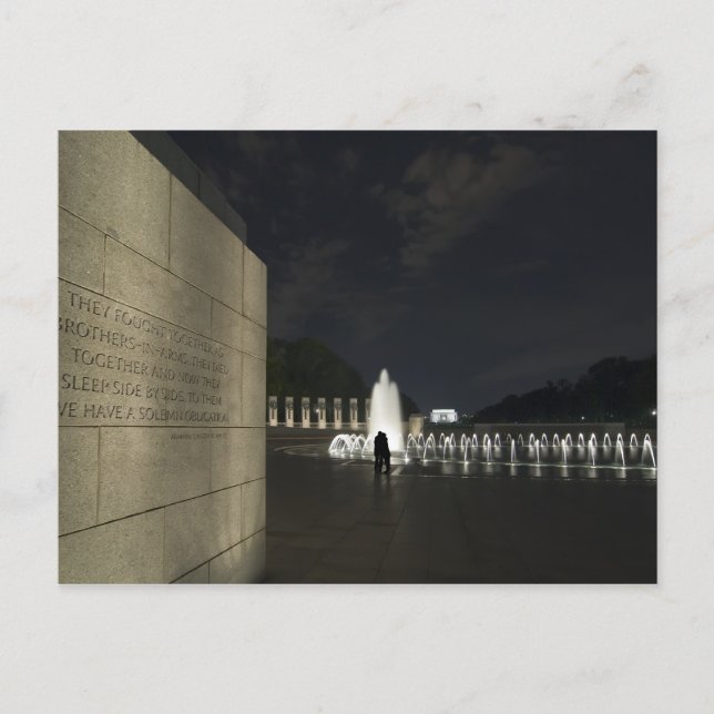 World War II Memorial Postcard (Front)