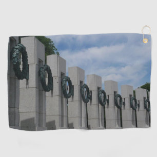 World War II Memorial Wreaths I Golf Towel