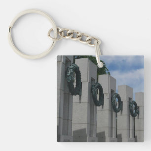 World War II Memorial Wreaths I Key Ring
