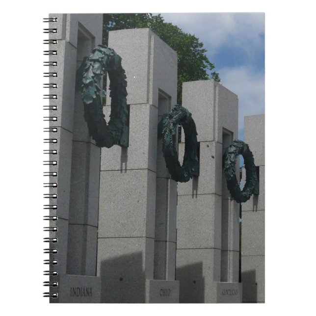 World War II Memorial Wreaths I Notebook (Front)