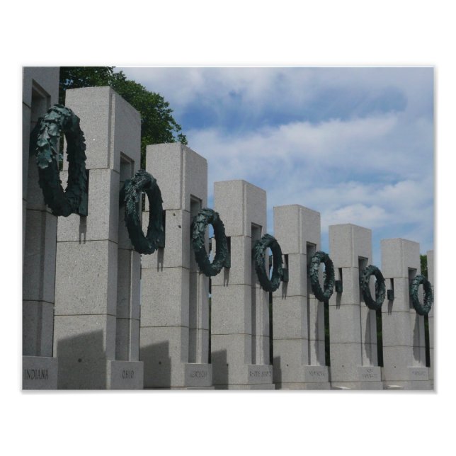 World War II Memorial Wreaths I Photo Print (Front)