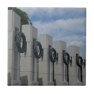 World War II Memorial Wreaths I Tile