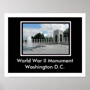 World War II Monument Poster