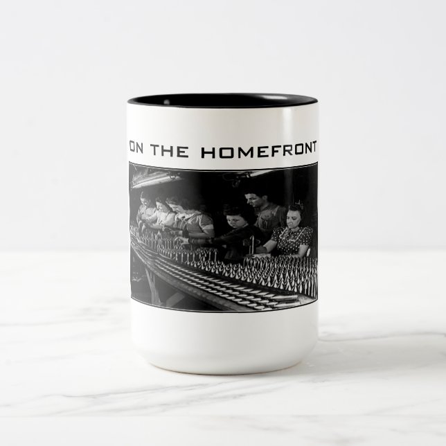 World War II - On the Homefront Beverage Mug (Center)