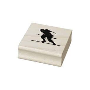 World War II Soldier Rubber Stamp