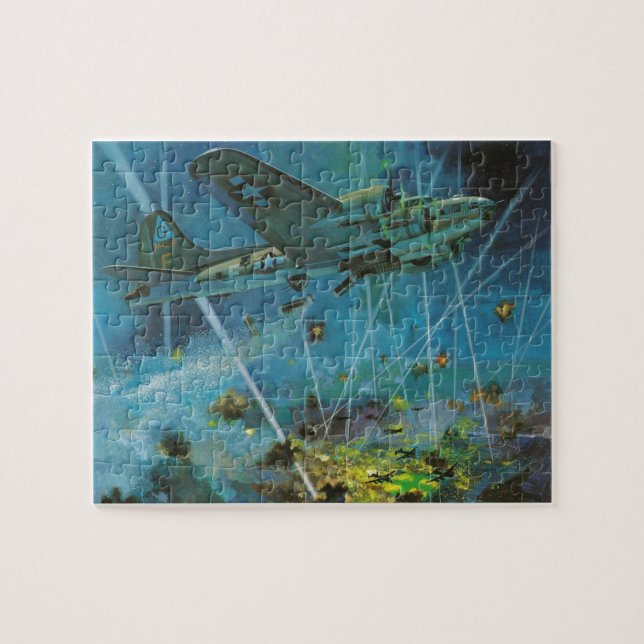 World War II US Air Force Bombing Raid Jigsaw Puzzle (Horizontal)